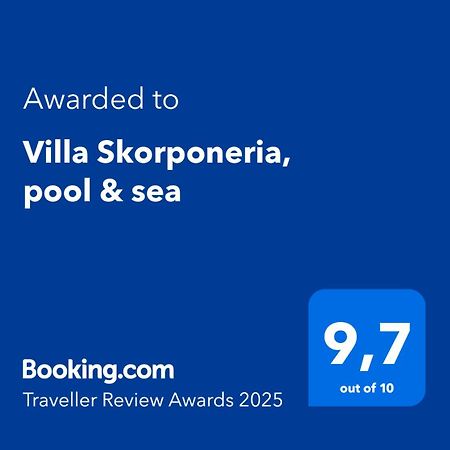 Villa Skorponeria, Pool & Sea Skroponeria Dış mekan fotoğraf